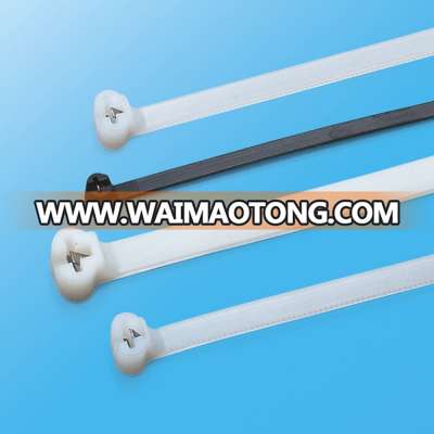 Fire Resistance Nylon 66 Soft Cable Ties with Stainless Steel Inlay