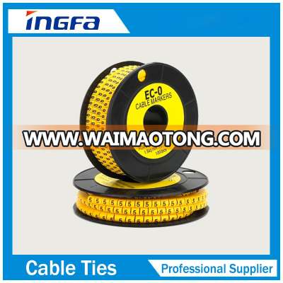 China Manufacture EC type Soft PVC Cable Marker EC-J