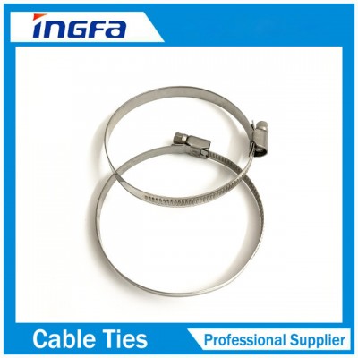 304 316L British Type Hose Clamp Pipe Clamp